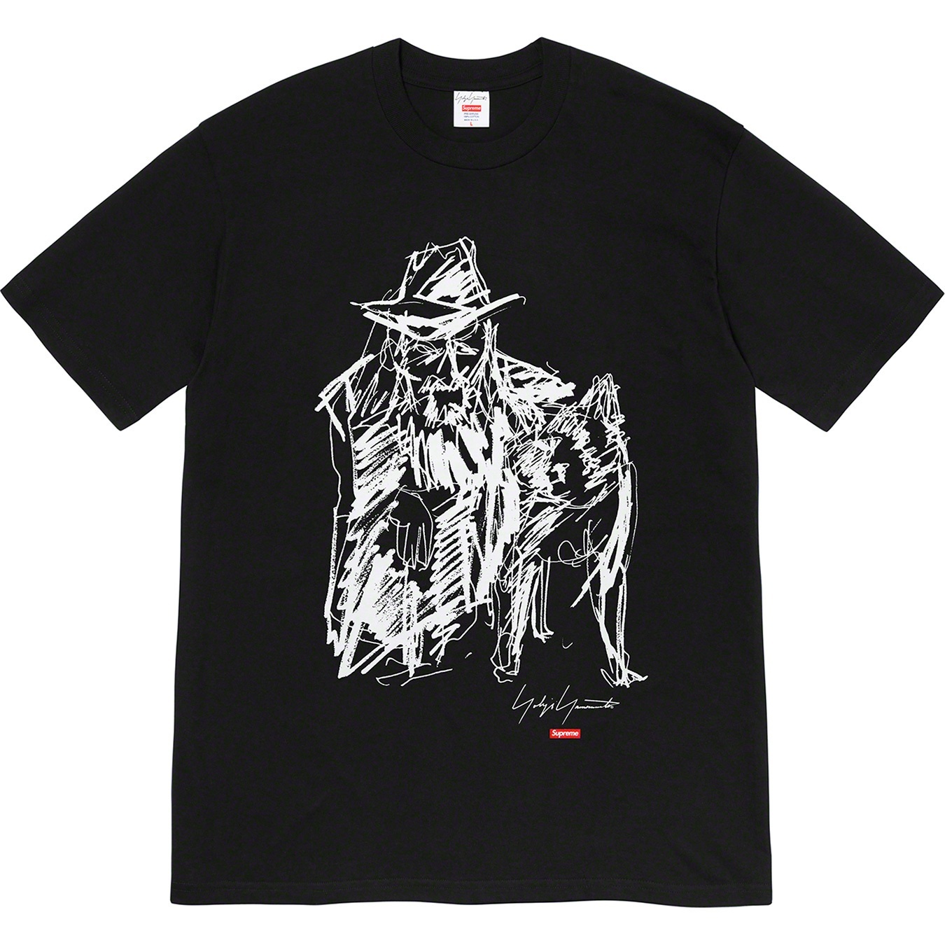 Supreme®/Yohji Yamamoto®Scribble Portrait Tee view 3